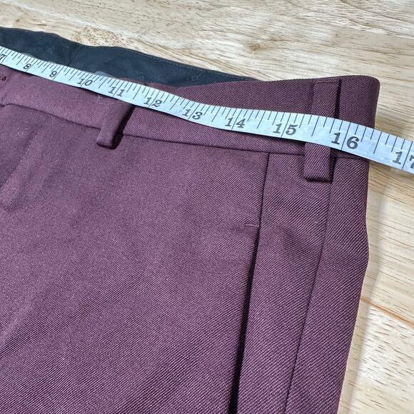 Valentino Spa NWOT Men's Burgundy Size 30 Dress Pants Made in Italy - Picture 7 of 9